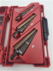 Milwaukee Tool 48-89-9291 Pro-Grade 3pc Cobalt Step Drill Bit Set/Kit w/ Case